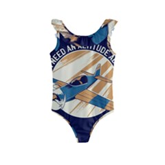 Airplane - I Need Altitude Adjustement Kids  Frill Swimsuit