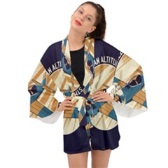 Airplane - I Need Altitude Adjustement Long Sleeve Kimono by DinzDas