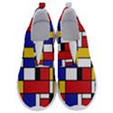 Stripes And Colors Textile Pattern Retro No Lace Lightweight Shoes View1