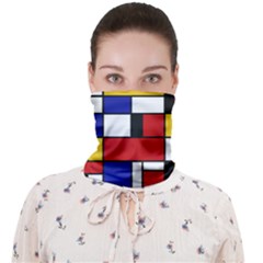Stripes And Colors Textile Pattern Retro Face Covering Bandana (adult)