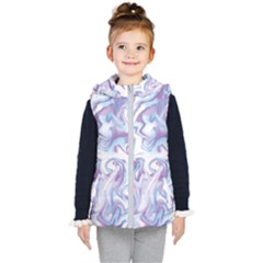 Tie Diy Diys Retro Batic Design Kids  Hooded Puffer Vest by DinzDas