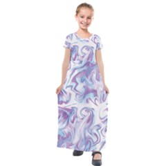 Tie Diy Diys Retro Batic Design Kids  Short Sleeve Maxi Dress by DinzDas