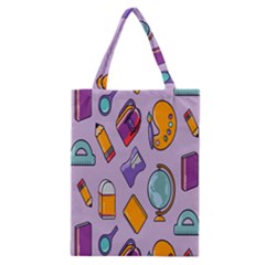 Back To School And Schools Out Kids Pattern Classic Tote Bag by DinzDas