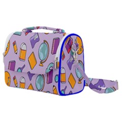 Back To School And Schools Out Kids Pattern Satchel Shoulder Bag by DinzDas