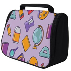 Back To School And Schools Out Kids Pattern Full Print Travel Pouch (big) by DinzDas