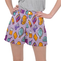 Back To School And Schools Out Kids Pattern Ripstop Shorts by DinzDas
