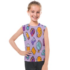 Back To School And Schools Out Kids Pattern Kids  Mesh Tank Top