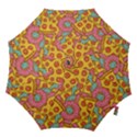 Fast Food Pizza And Donut Pattern Hook Handle Umbrellas (Large) View1