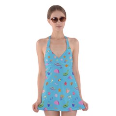 Summer  Beach  The Sun Halter Dress Swimsuit  by SychEva