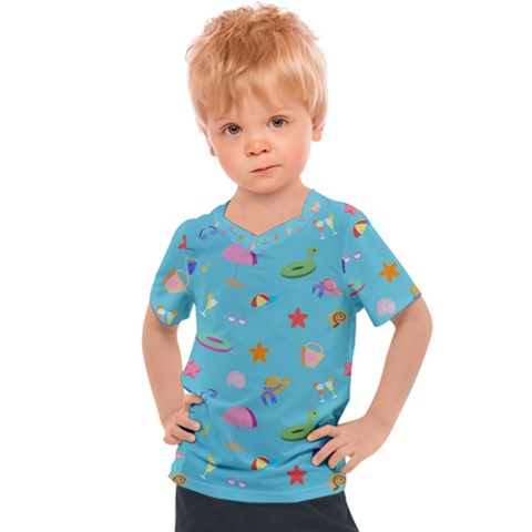 Summer  Beach  The Sun Kids  Sports Tee by SychEva