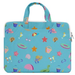 Summer  Beach  The Sun Macbook Pro Double Pocket Laptop Bag by SychEva