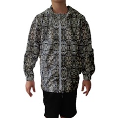 Steampunk Camouflage Design Print Kids  Hooded Windbreaker by dflcprintsclothing