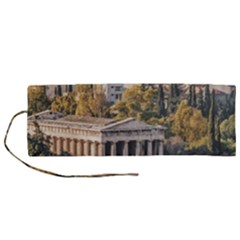 Athens Aerial View Landscape Photo Roll Up Canvas Pencil Holder (m)