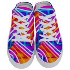 Pop Art Neon Wall Half Slippers by essentialimage365