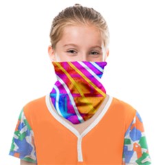 Pop Art Neon Wall Face Covering Bandana (kids) by essentialimage365