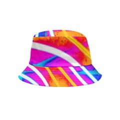 Pop Art Neon Wall Inside Out Bucket Hat (kids) by essentialimage365