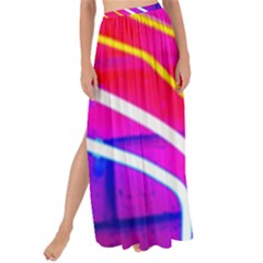 Pop Art Neon Lights Maxi Chiffon Tie-up Sarong by essentialimage365