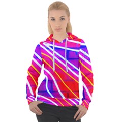 Pop Art Neon Lights Women s Overhead Hoodie by essentialimage365