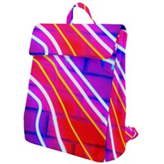 Pop Art Neon Lights Flap Top Backpack by essentialimage365