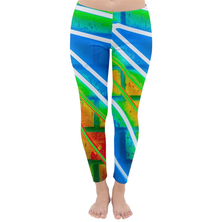 Pop Art Neon Wall Classic Winter Leggings