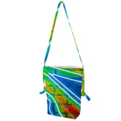 Pop Art Neon Wall Folding Shoulder Bag