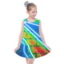 Pop Art Neon Wall Kids  Summer Dress View1