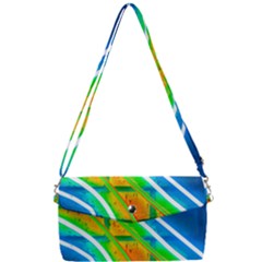 Pop Art Neon Wall Removable Strap Clutch Bag by essentialimage365