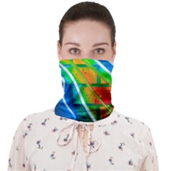 Pop Art Neon Wall Face Covering Bandana (adult) by essentialimage365