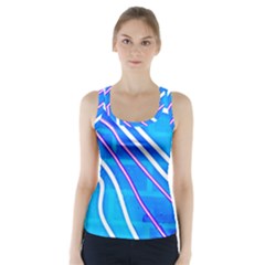 Pop Art Neon Wall Racer Back Sports Top by essentialimage365