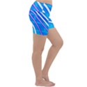 Pop Art Neon Wall Lightweight Velour Yoga Shorts View3