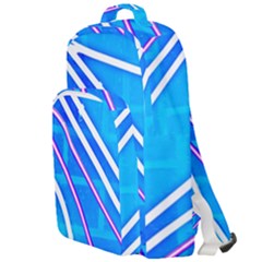 Pop Art Neon Wall Double Compartment Backpack by essentialimage365
