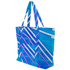 Pop Art Neon Wall Zip Up Canvas Bag by essentialimage365