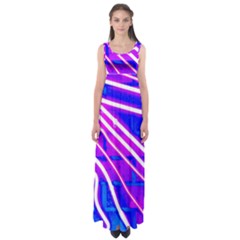 Pop Art Neon Wall Empire Waist Maxi Dress by essentialimage365