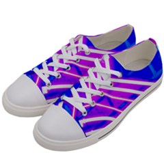 Pop Art Neon Wall Women s Low Top Canvas Sneakers by essentialimage365