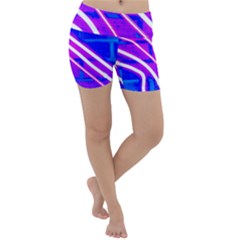 Pop Art Neon Wall Lightweight Velour Yoga Shorts by essentialimage365