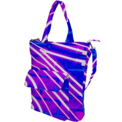 Pop Art Neon Wall Shoulder Tote Bag by essentialimage365