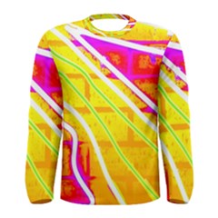 Pop Art Neon Wall Men s Long Sleeve Tee by essentialimage365