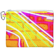 Pop Art Neon Wall Canvas Cosmetic Bag (xxl) by essentialimage365