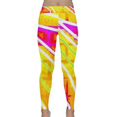 Pop Art Neon Wall Classic Yoga Leggings by essentialimage365