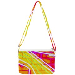 Pop Art Neon Wall Double Gusset Crossbody Bag by essentialimage365