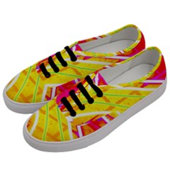 Pop Art Neon Wall Men s Classic Low Top Sneakers by essentialimage365