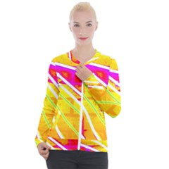 Pop Art Neon Wall Casual Zip Up Jacket by essentialimage365