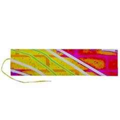 Pop Art Neon Wall Roll Up Canvas Pencil Holder (l) by essentialimage365