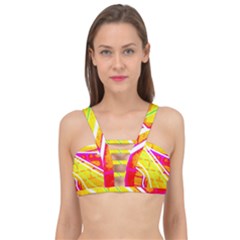 Pop Art Neon Wall Cage Up Bikini Top by essentialimage365