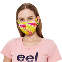 Pop Art Neon Wall Crease Cloth Face Mask (adult) by essentialimage365