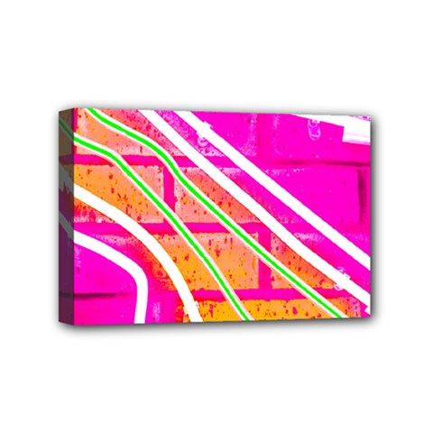 Pop Art Neon Wall Mini Canvas 6  X 4  (stretched) by essentialimage365