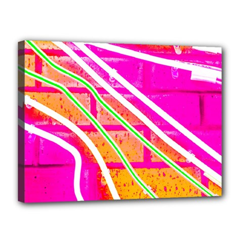 Pop Art Neon Wall Canvas 16  X 12  (stretched) by essentialimage365