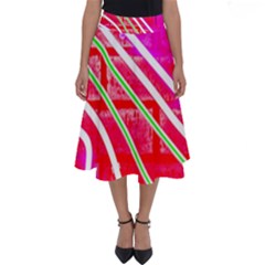 Pop Art Neon Wall Perfect Length Midi Skirt by essentialimage365