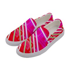 Pop Art Neon Wall Women s Canvas Slip Ons by essentialimage365