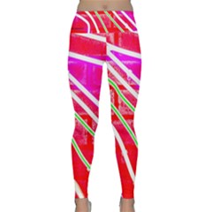 Pop Art Neon Wall Lightweight Velour Classic Yoga Leggings